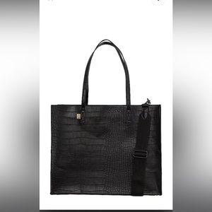 BEIS work tote in Black Croc